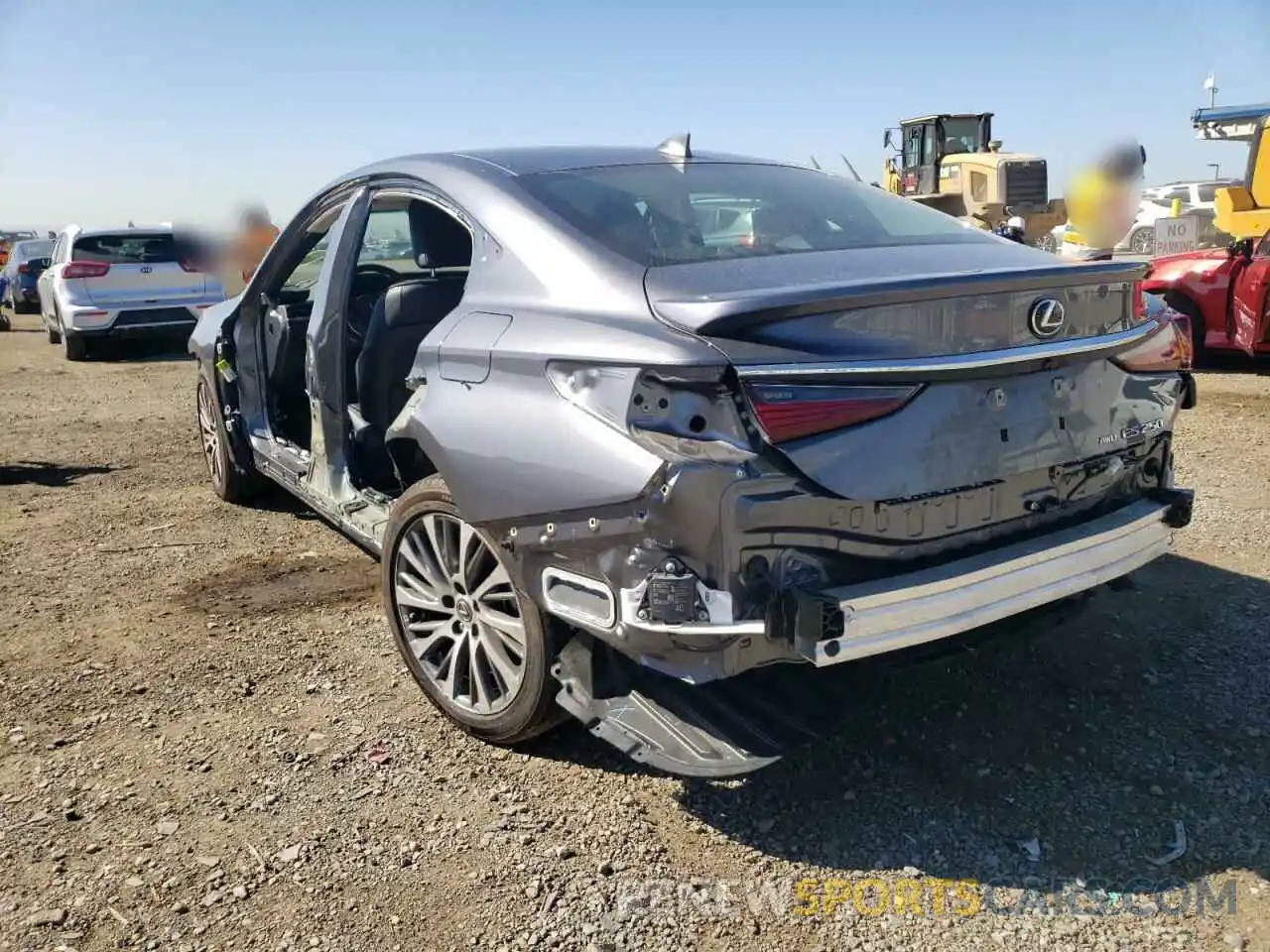 3 Photograph of a damaged car 58AD11D19MU002792 LEXUS ES250 2021