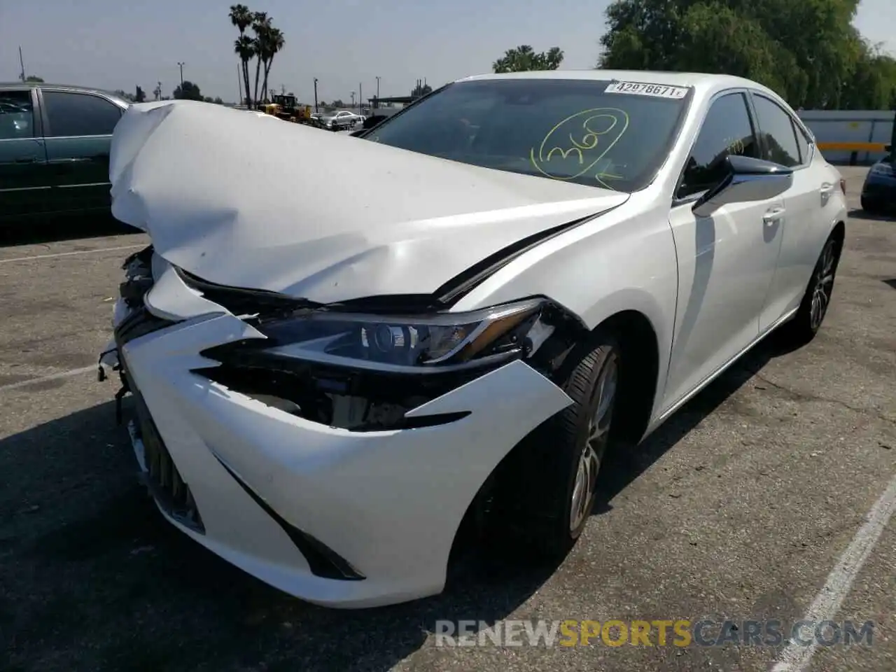 2 Photograph of a damaged car 58AD11D19MU003098 LEXUS ES250 2021