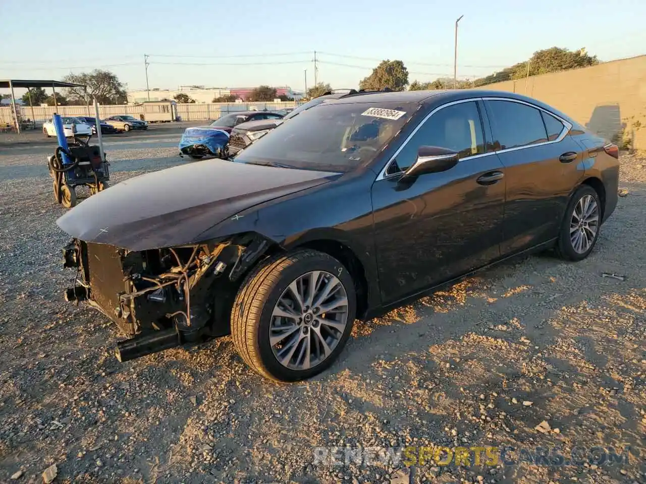 1 Photograph of a damaged car 58AD11D19MU007488 LEXUS ES250 2021