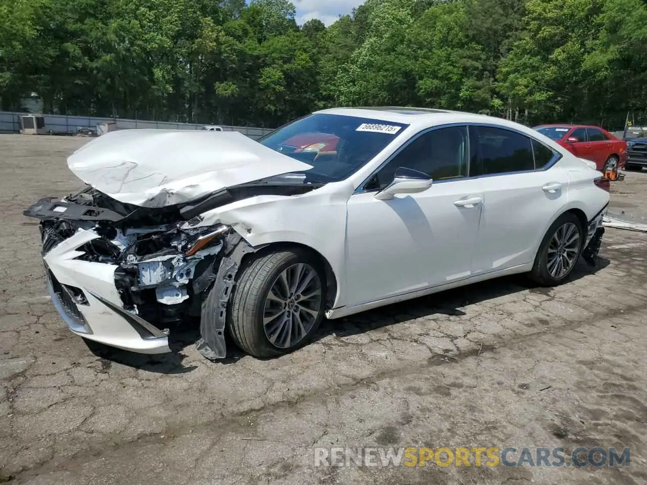 1 Photograph of a damaged car JTHB21B10K2001721 LEXUS ES300 2019
