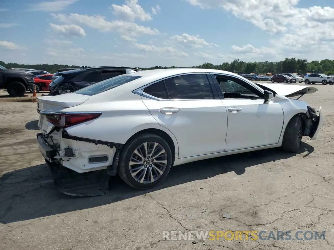 3 Photograph of a damaged car JTHB21B10K2001721 LEXUS ES300 2019