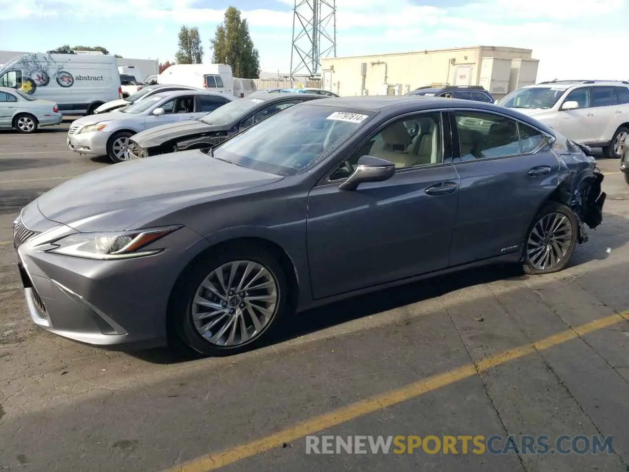 1 Photograph of a damaged car JTHB21B10K2041202 LEXUS ES300 2019