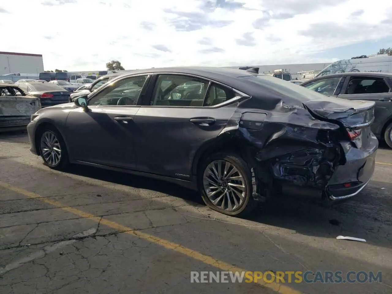 2 Photograph of a damaged car JTHB21B10K2041202 LEXUS ES300 2019