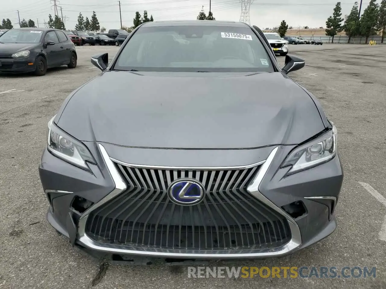 5 Photograph of a damaged car JTHB21B11K2034422 LEXUS ES300 2019