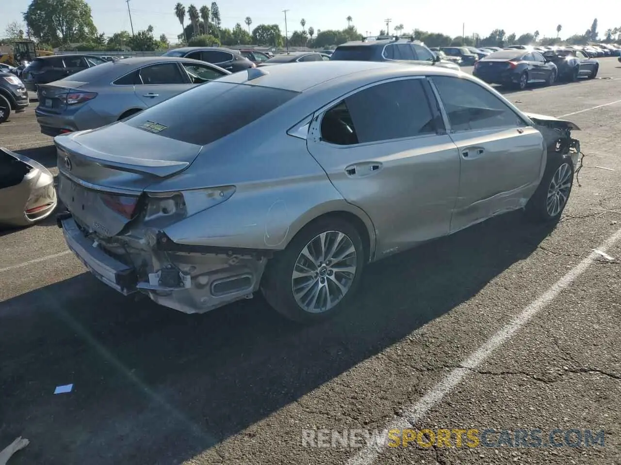3 Photograph of a damaged car JTHB21B11K2036865 LEXUS ES300 2019