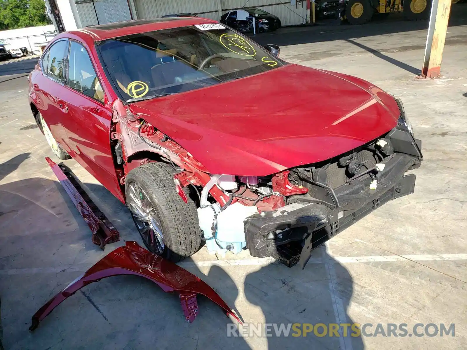 1 Photograph of a damaged car JTHB21B12K2023400 LEXUS ES300 2019