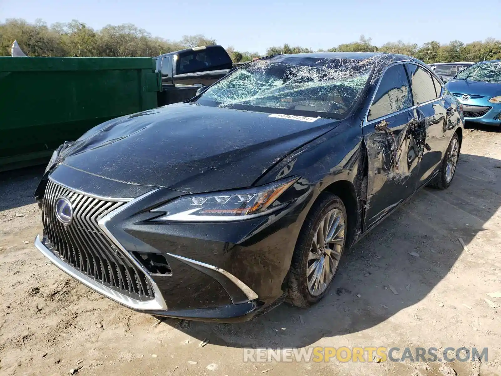 2 Photograph of a damaged car JTHB21B12K2039256 LEXUS ES300 2019