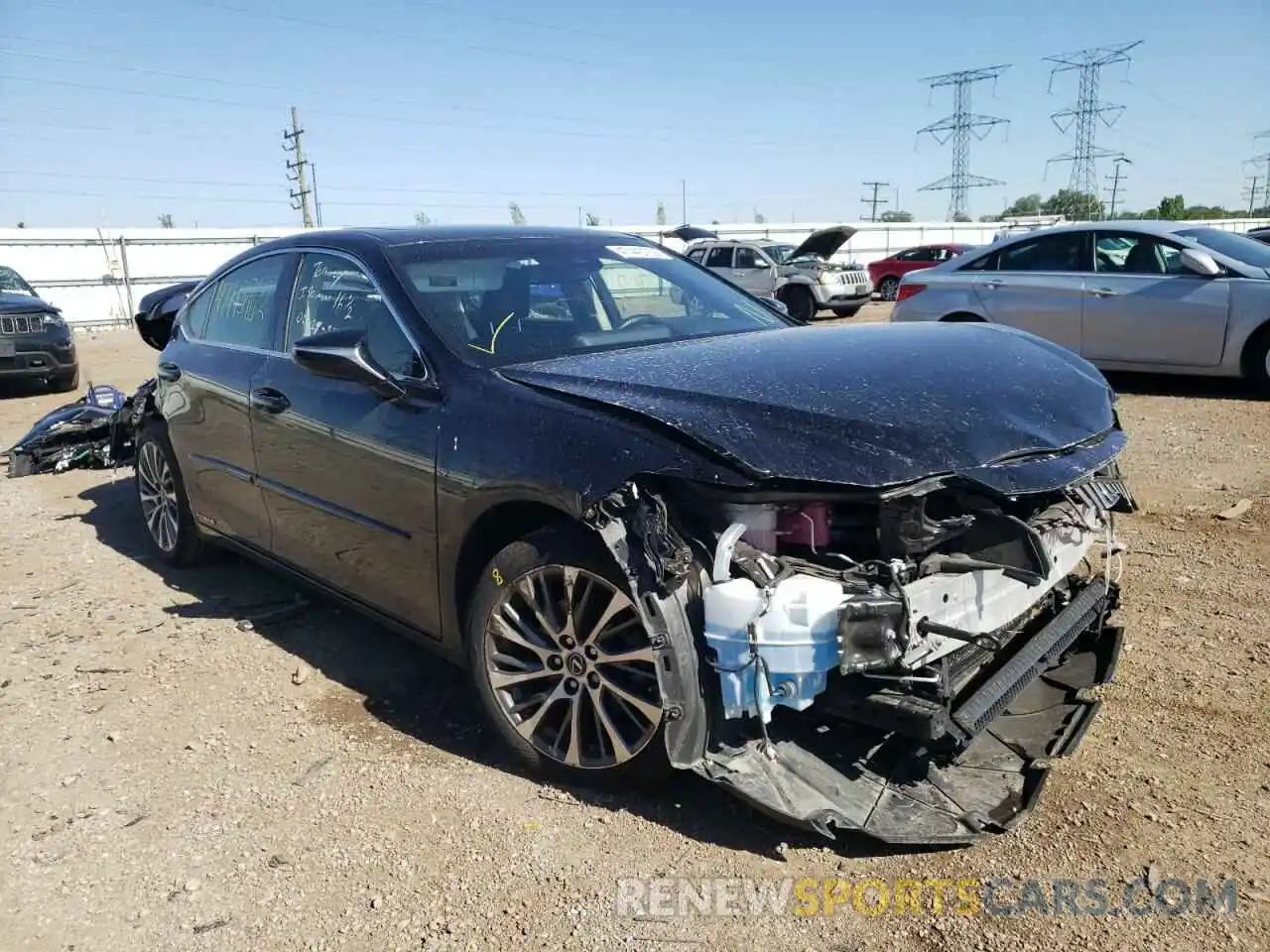 1 Photograph of a damaged car JTHB21B17K2030892 LEXUS ES300 2019