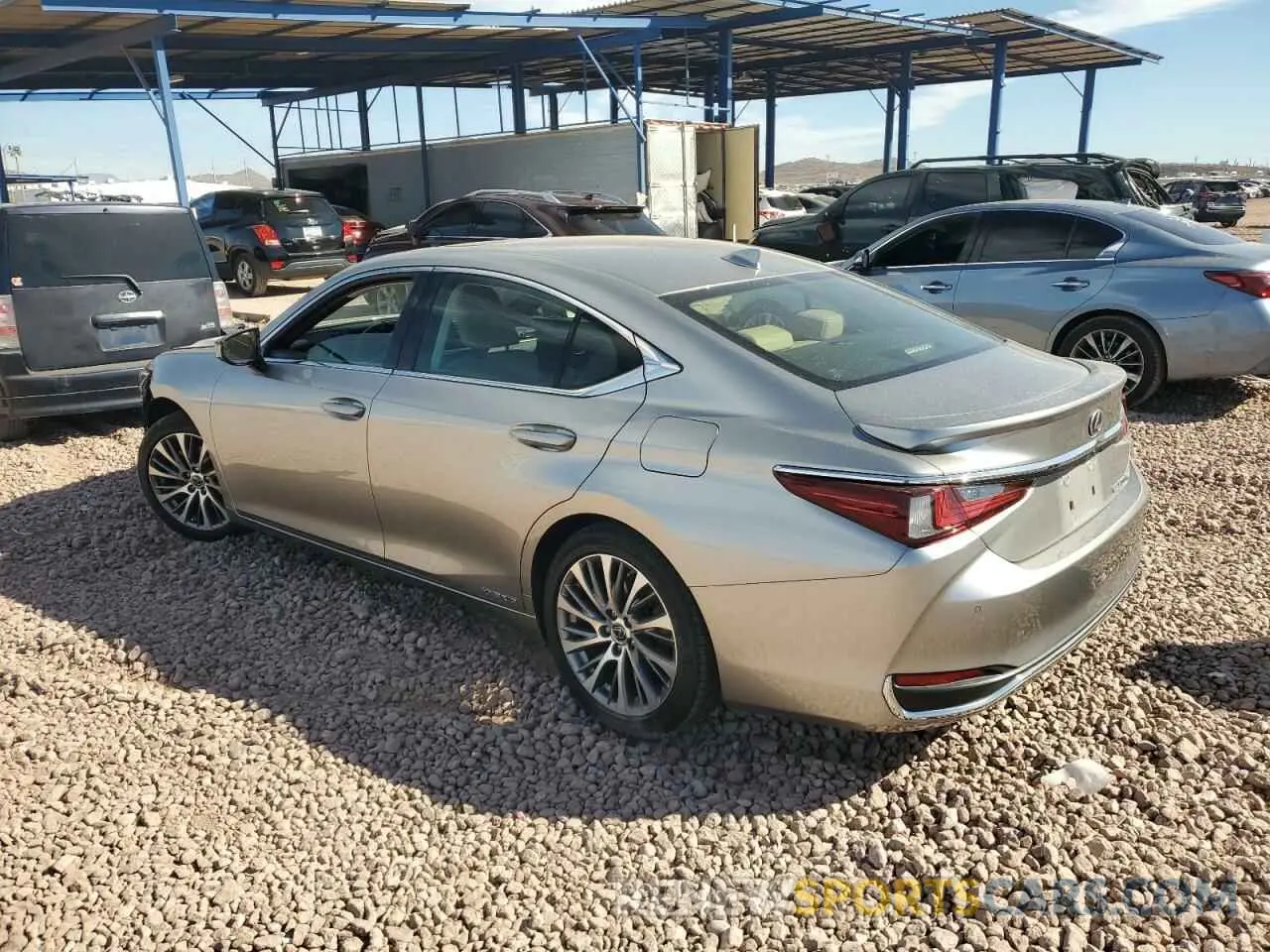 2 Photograph of a damaged car JTHB21B19K2032451 LEXUS ES300 2019