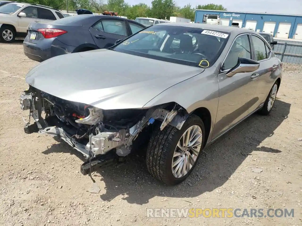 2 Photograph of a damaged car JTHB21B19K2040551 LEXUS ES300 2019