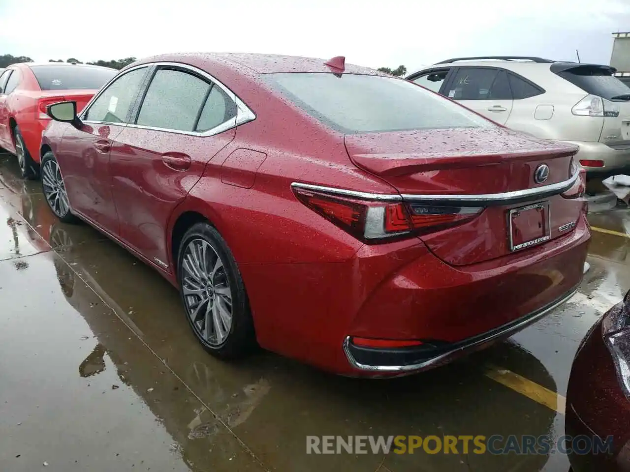 3 Photograph of a damaged car JTHB21B1XK2005954 LEXUS ES300 2019