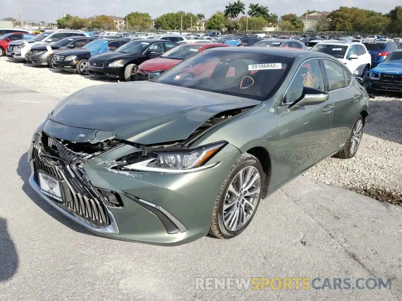 2 Photograph of a damaged car JTHB21B1XK2029624 LEXUS ES300 2019