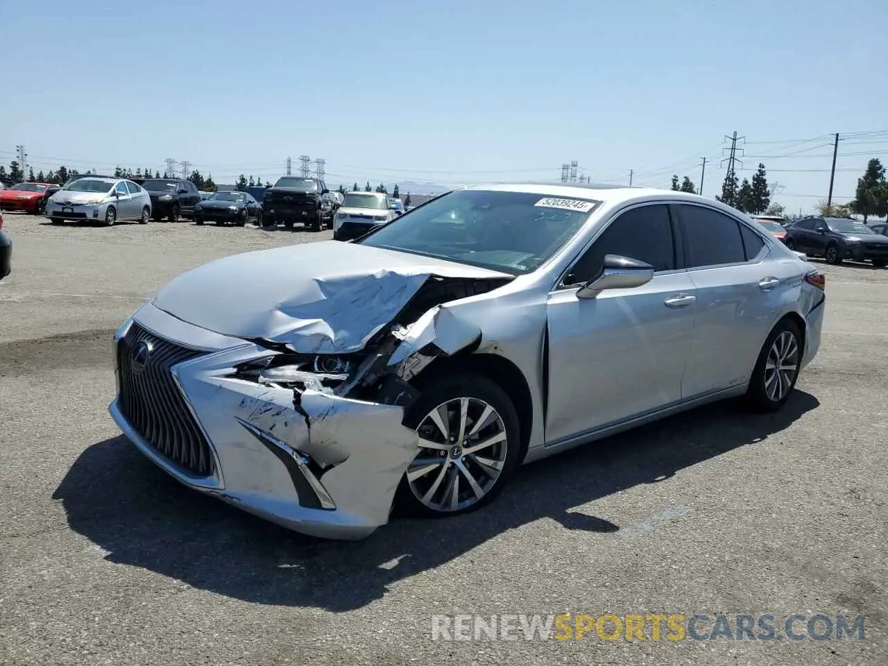 1 Photograph of a damaged car 58AD21B11LU004552 LEXUS ES300 2020