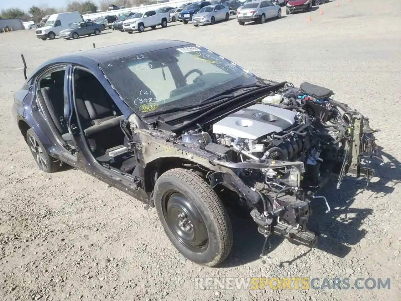 1 Photograph of a damaged car 58ADA1C19MU013082 LEXUS ES300 2021