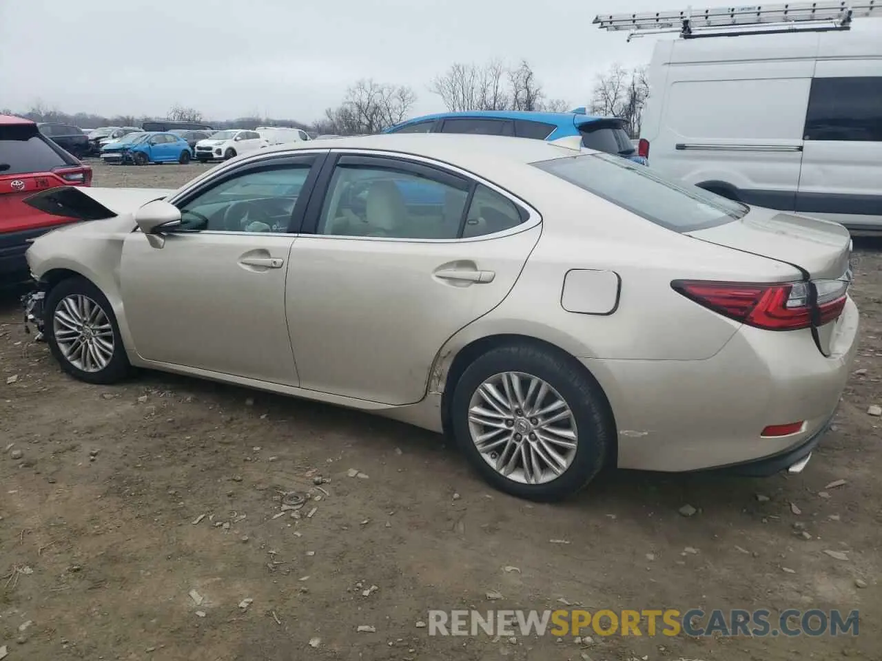 2 Photograph of a damaged car 58ABK1GG6HU043892 LEXUS ES350 2017