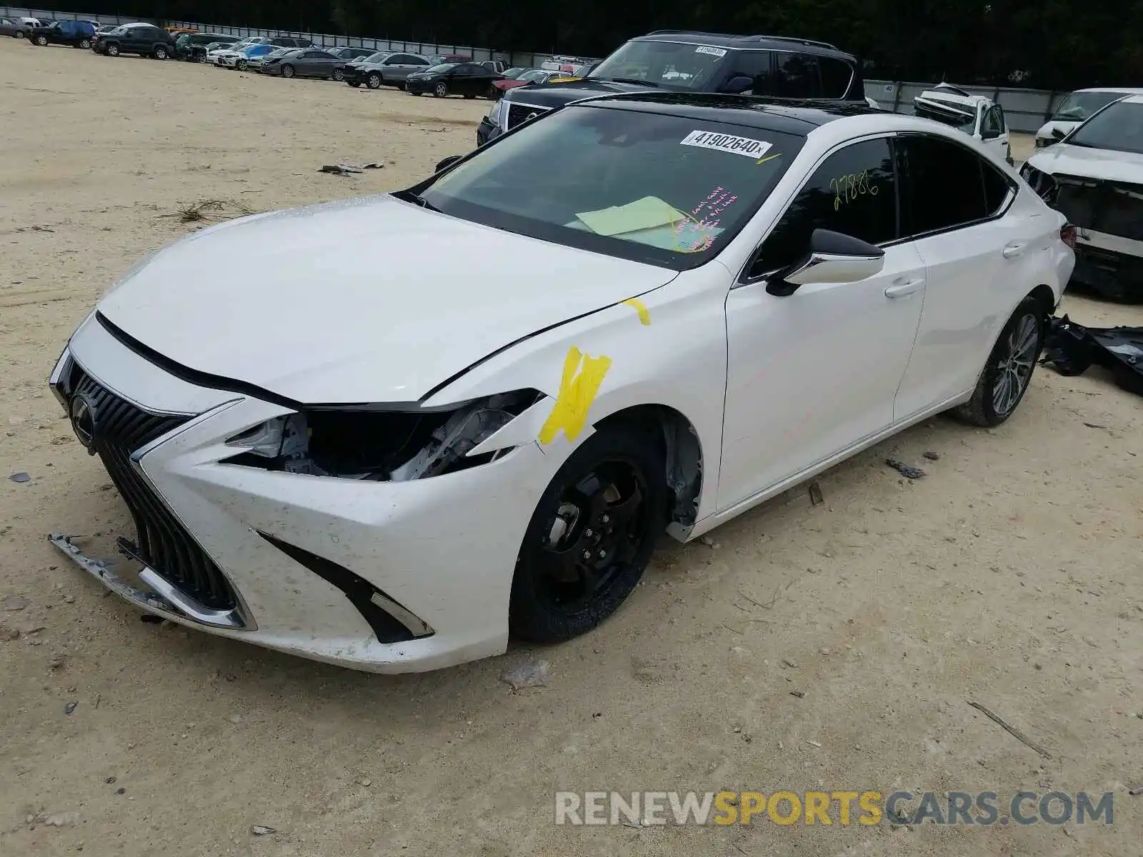 2 Photograph of a damaged car 58ABZ1B10KU031548 LEXUS ES350 2019