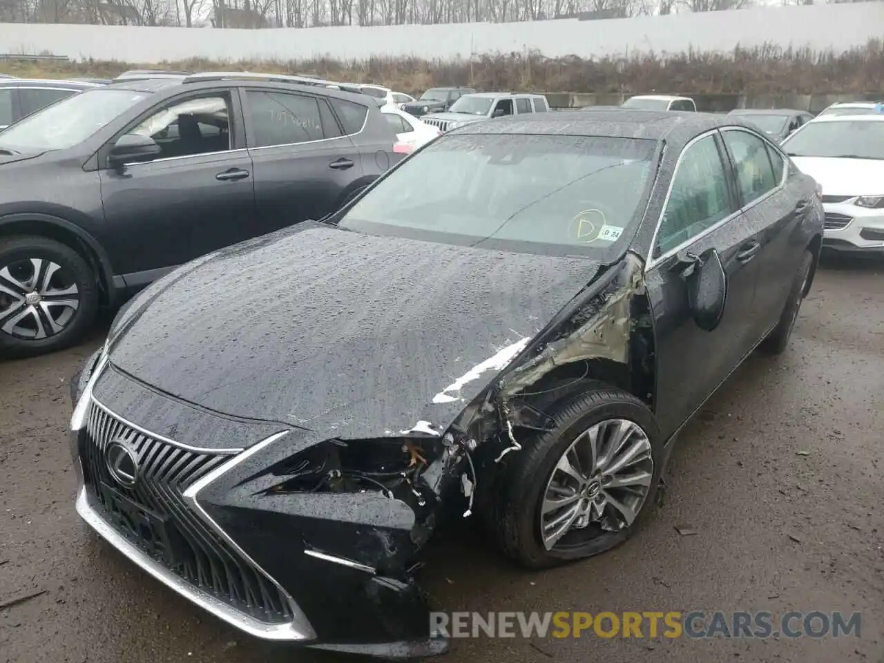 2 Photograph of a damaged car 58ABZ1B10KU039651 LEXUS ES350 2019