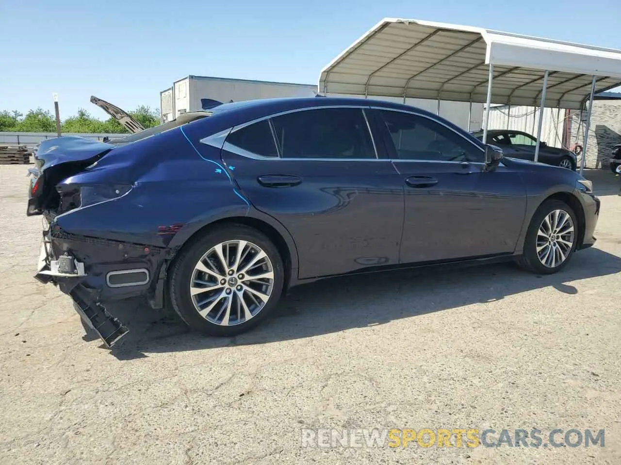 3 Photograph of a damaged car 58ABZ1B10KU049144 LEXUS ES350 2019