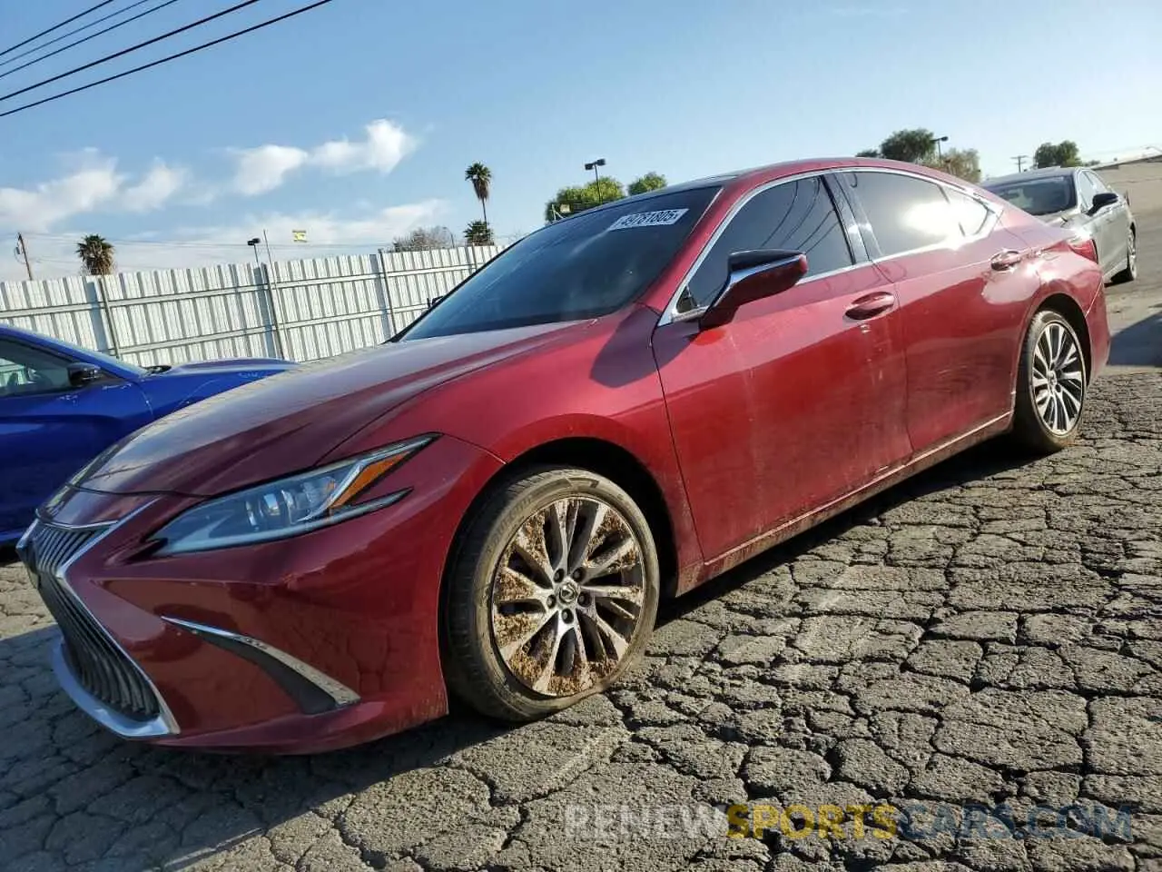 1 Photograph of a damaged car 58ABZ1B11KU008960 LEXUS ES350 2019