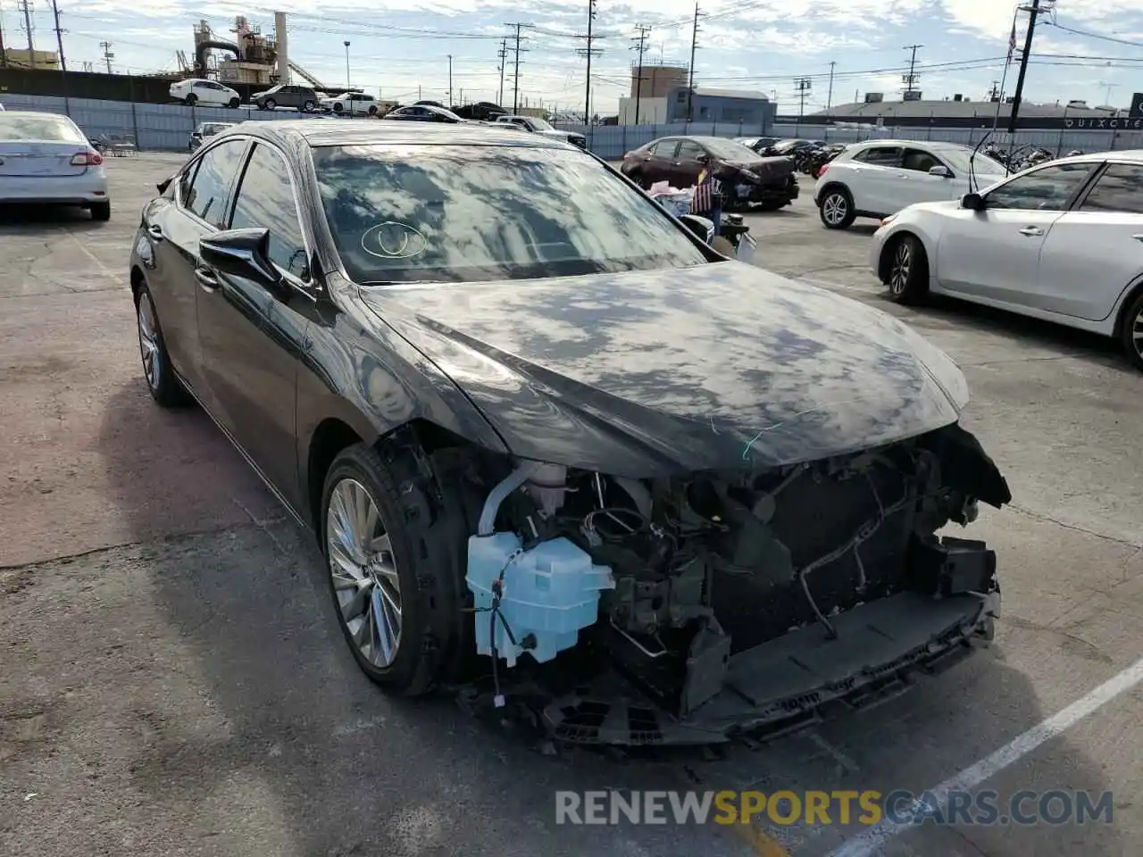 1 Photograph of a damaged car 58ABZ1B11KU029243 LEXUS ES350 2019