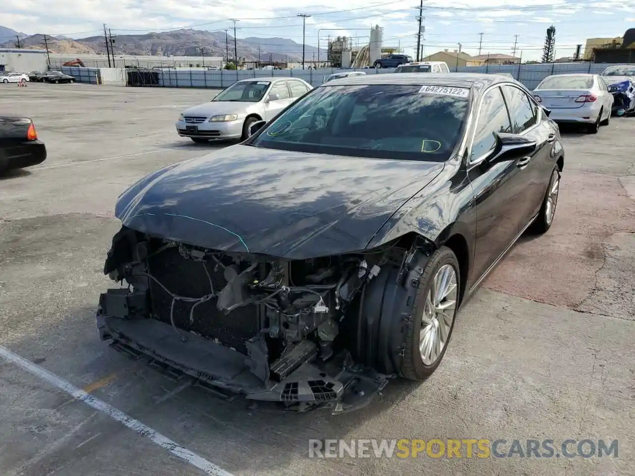 2 Photograph of a damaged car 58ABZ1B11KU029243 LEXUS ES350 2019