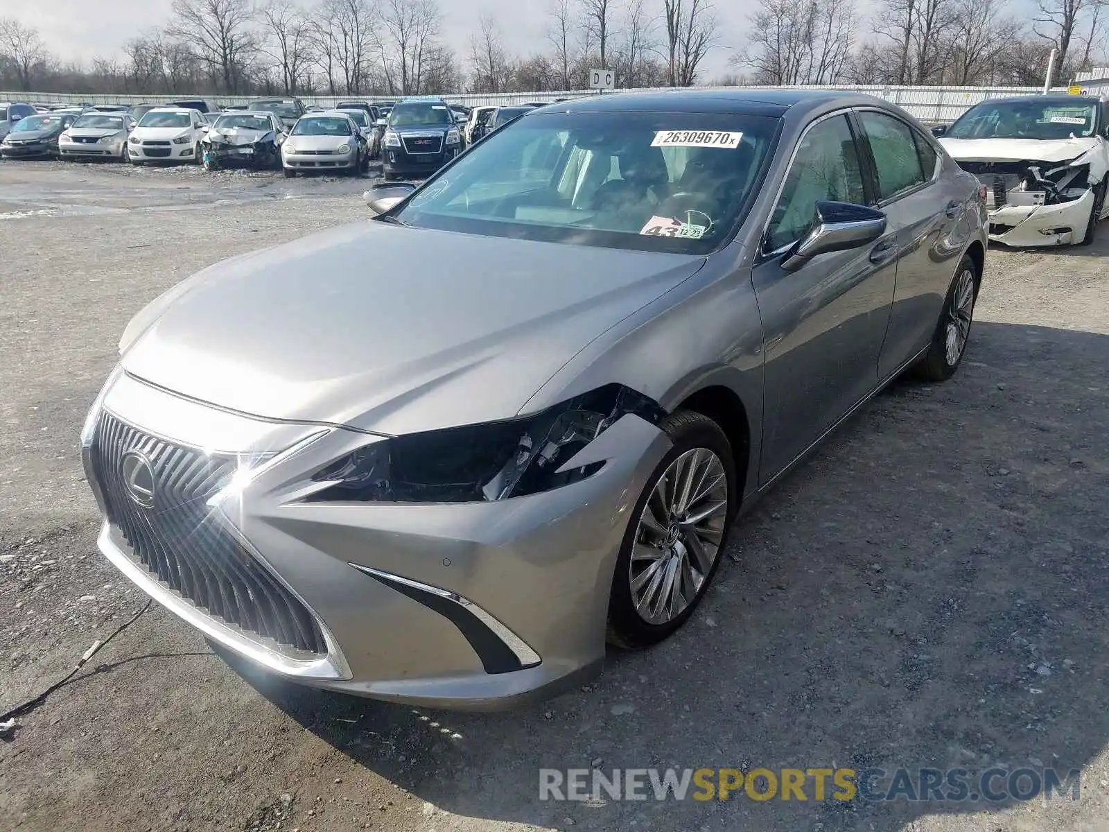 2 Photograph of a damaged car 58ABZ1B12KU016906 LEXUS ES350 2019