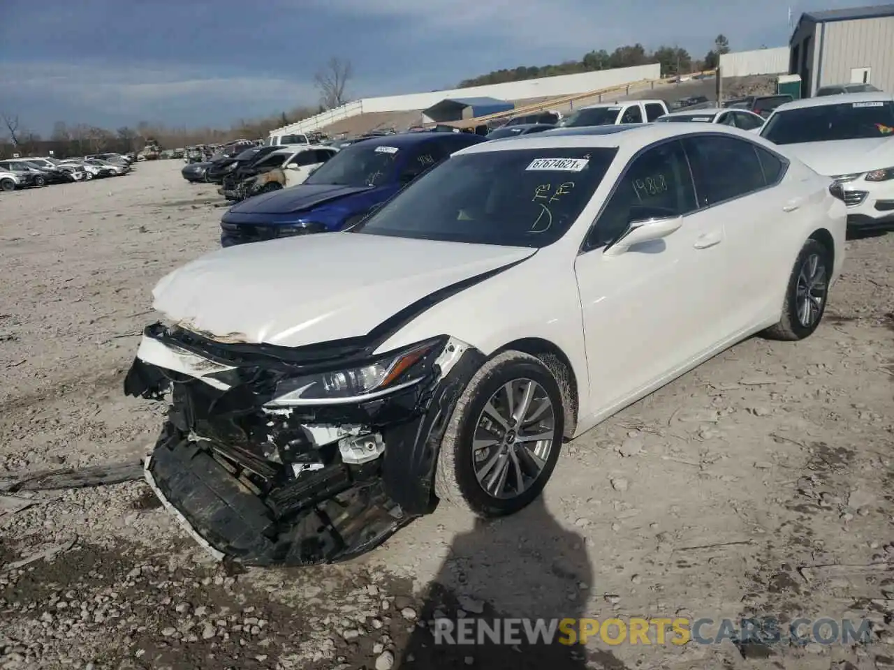 2 Photograph of a damaged car 58ABZ1B12KU027047 LEXUS ES350 2019