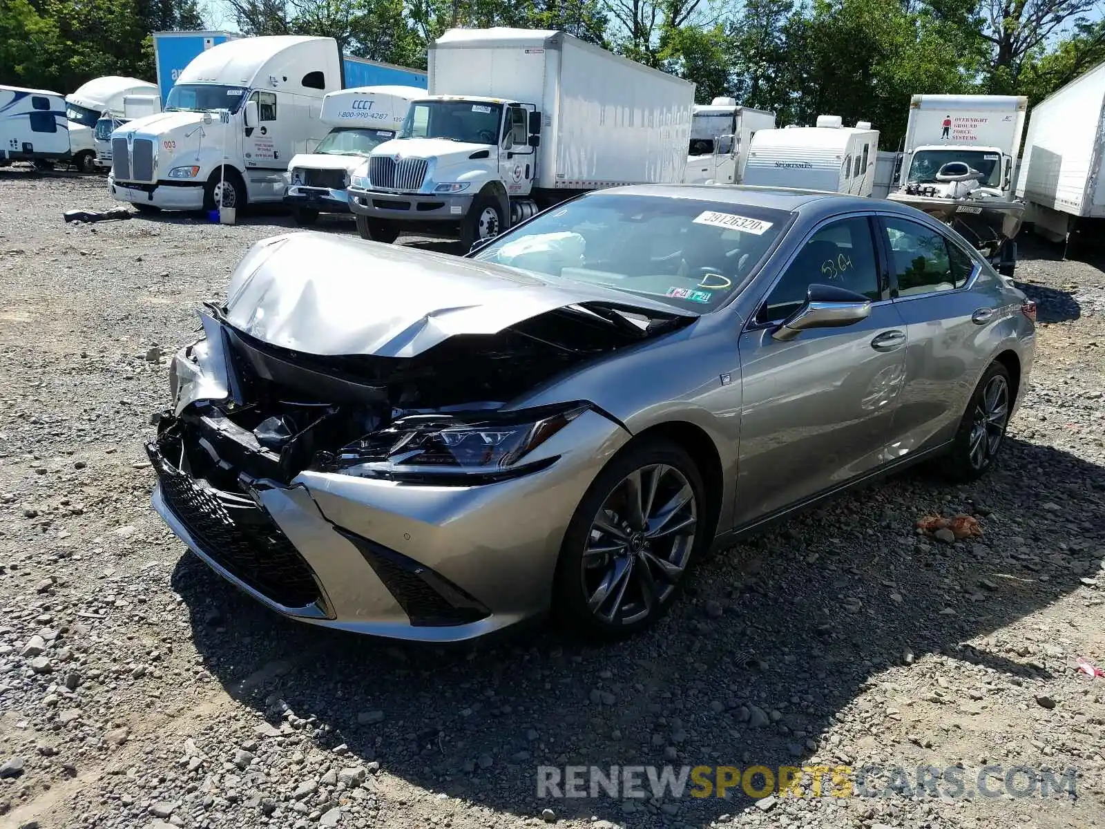 2 Photograph of a damaged car 58ABZ1B12KU033379 LEXUS ES350 2019