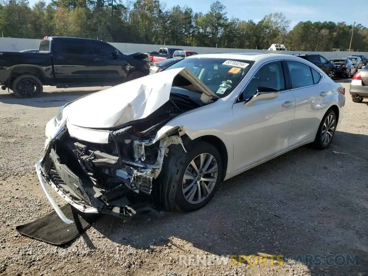 1 Photograph of a damaged car 58ABZ1B12KU041885 LEXUS ES350 2019