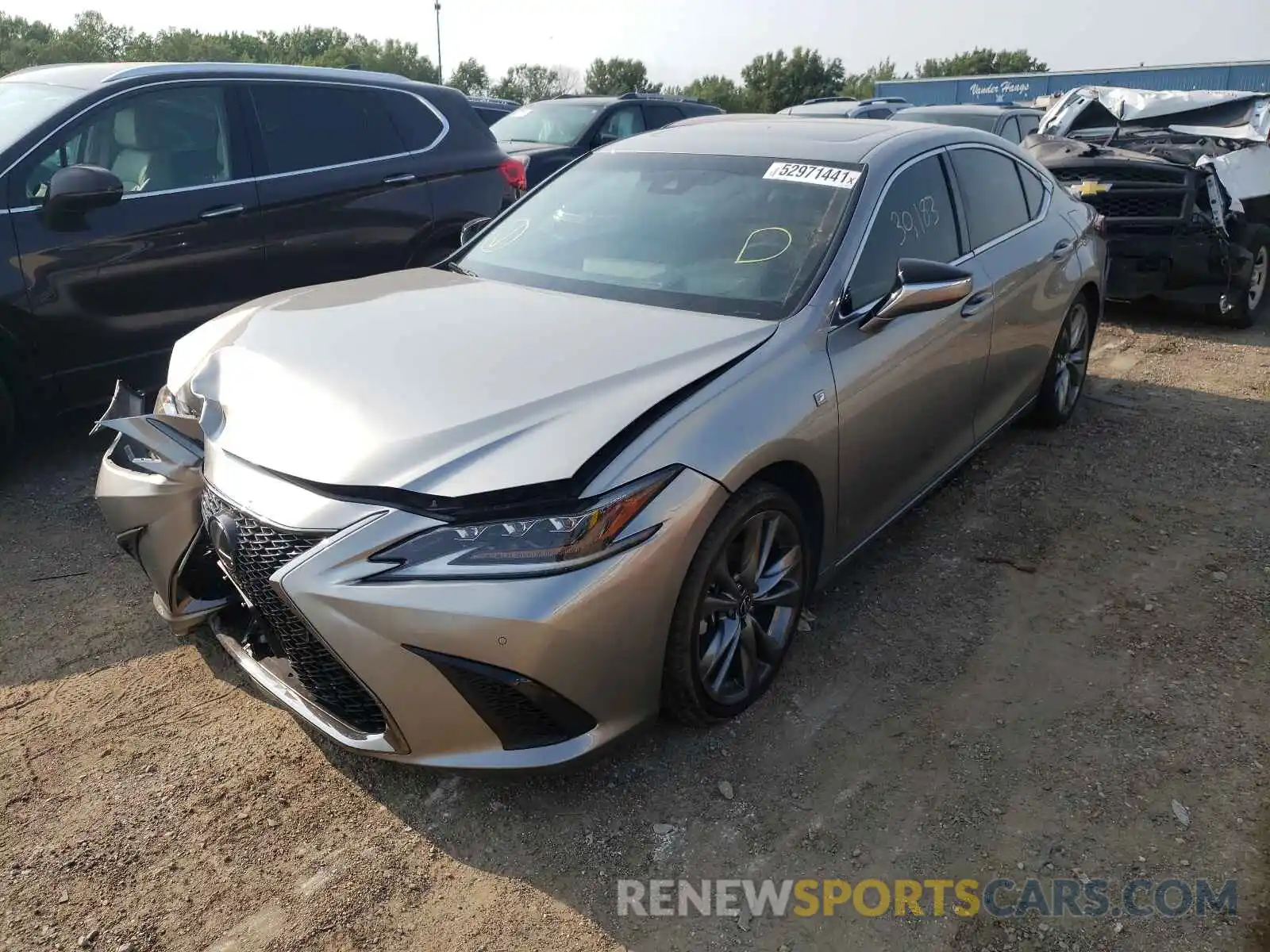 2 Photograph of a damaged car 58ABZ1B13KU009902 LEXUS ES350 2019