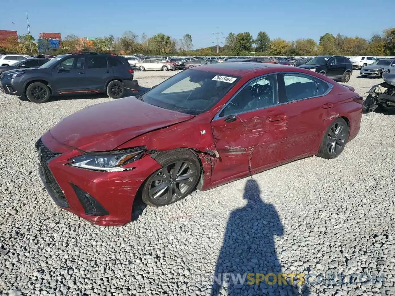 1 Photograph of a damaged car 58ABZ1B13KU042236 LEXUS ES350 2019