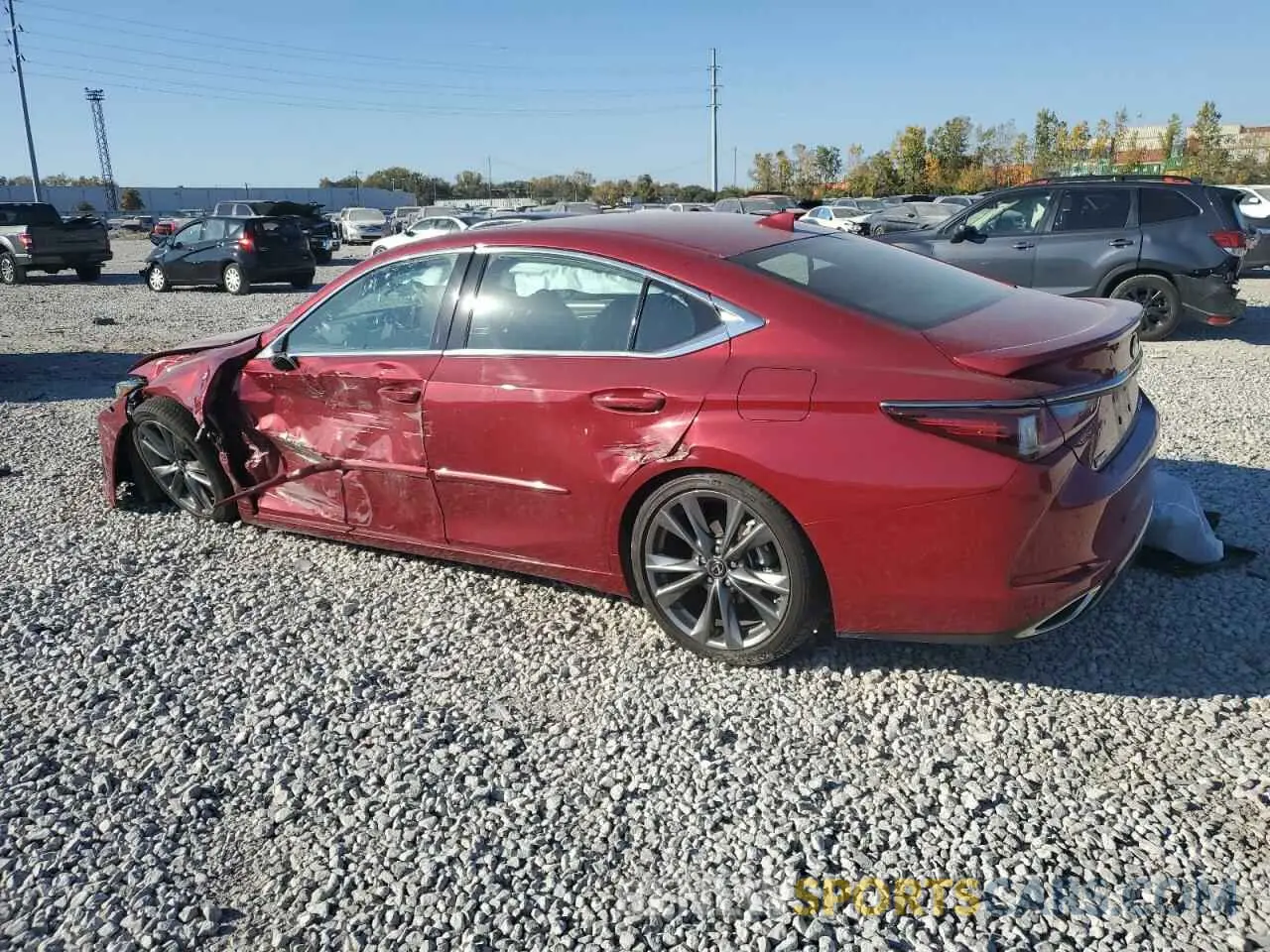 2 Photograph of a damaged car 58ABZ1B13KU042236 LEXUS ES350 2019