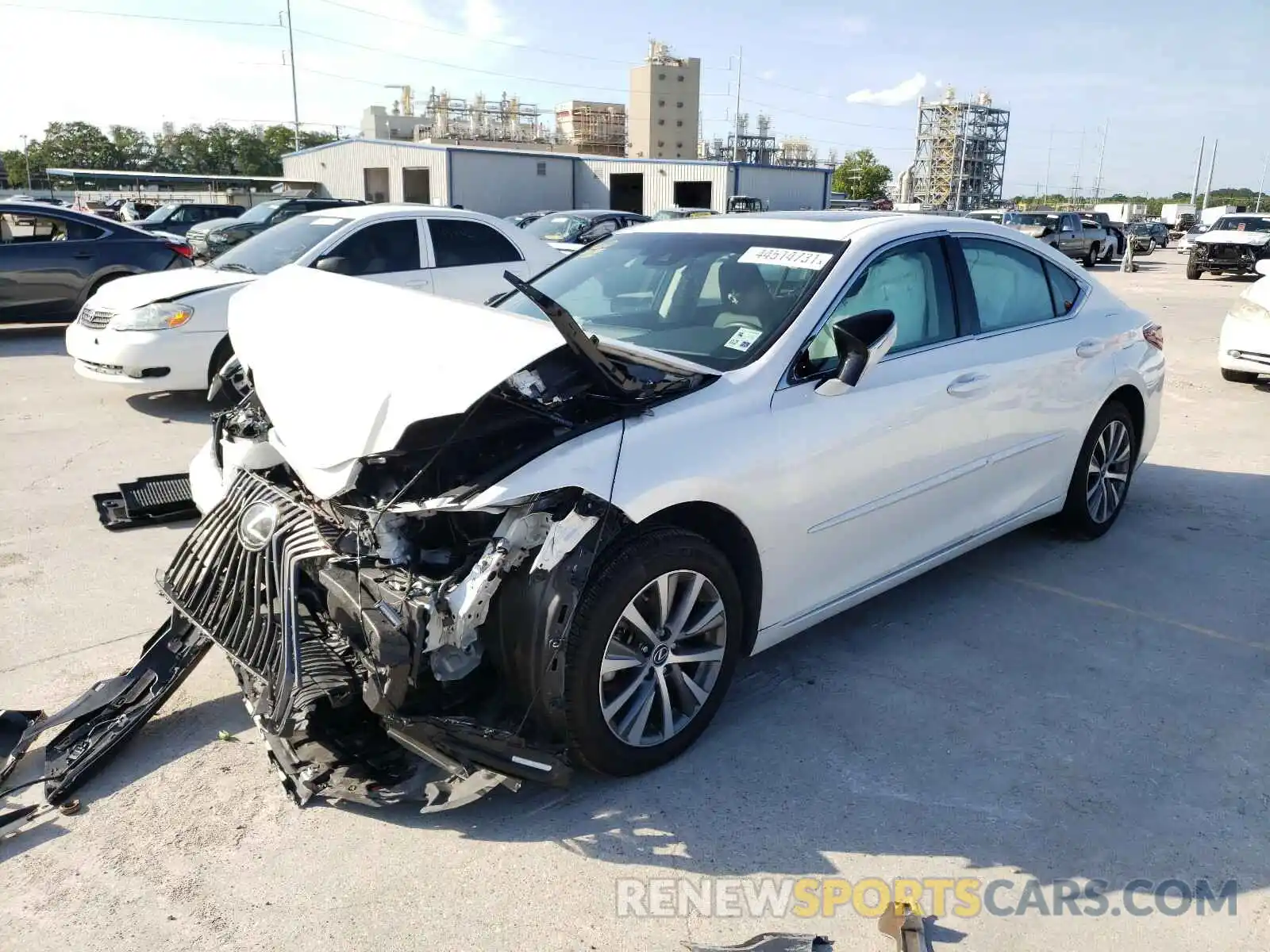 2 Photograph of a damaged car 58ABZ1B14KU019192 LEXUS ES350 2019