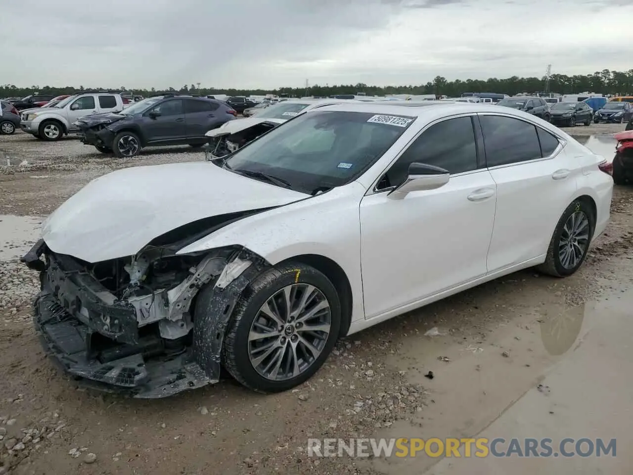 1 Photograph of a damaged car 58ABZ1B14KU041273 LEXUS ES350 2019