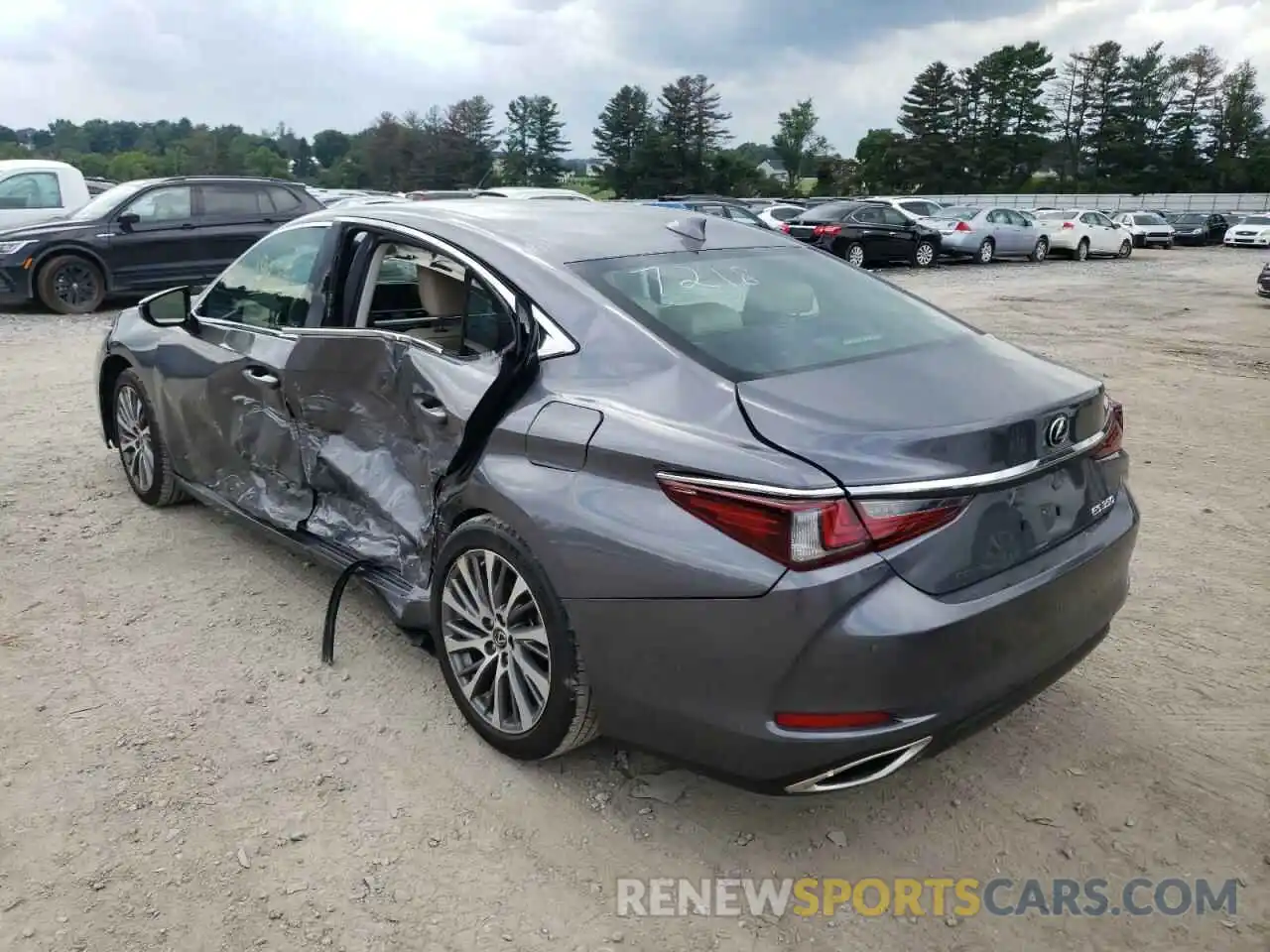 3 Photograph of a damaged car 58ABZ1B14KU047218 LEXUS ES350 2019