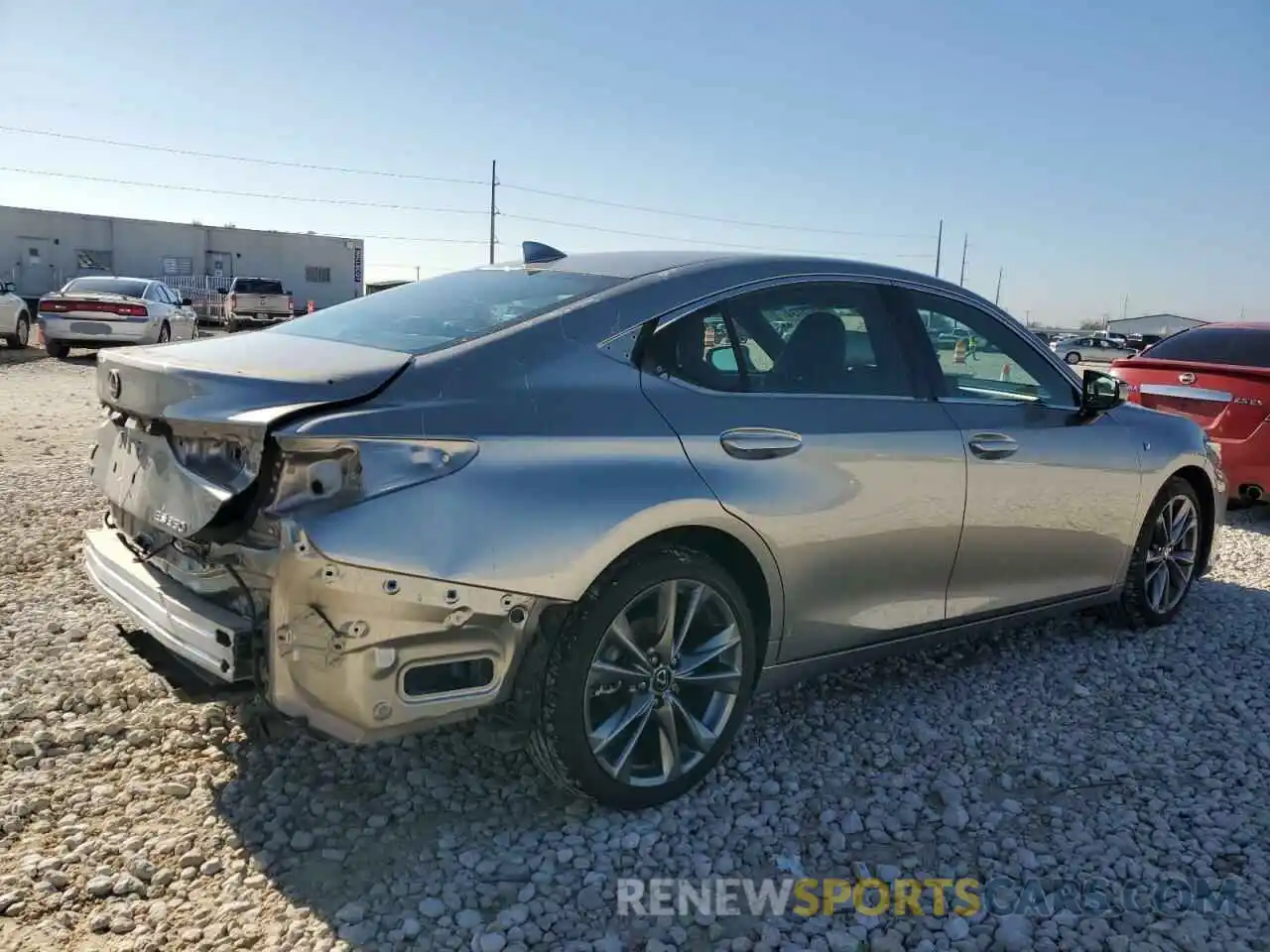 3 Photograph of a damaged car 58ABZ1B14KU047851 LEXUS ES350 2019