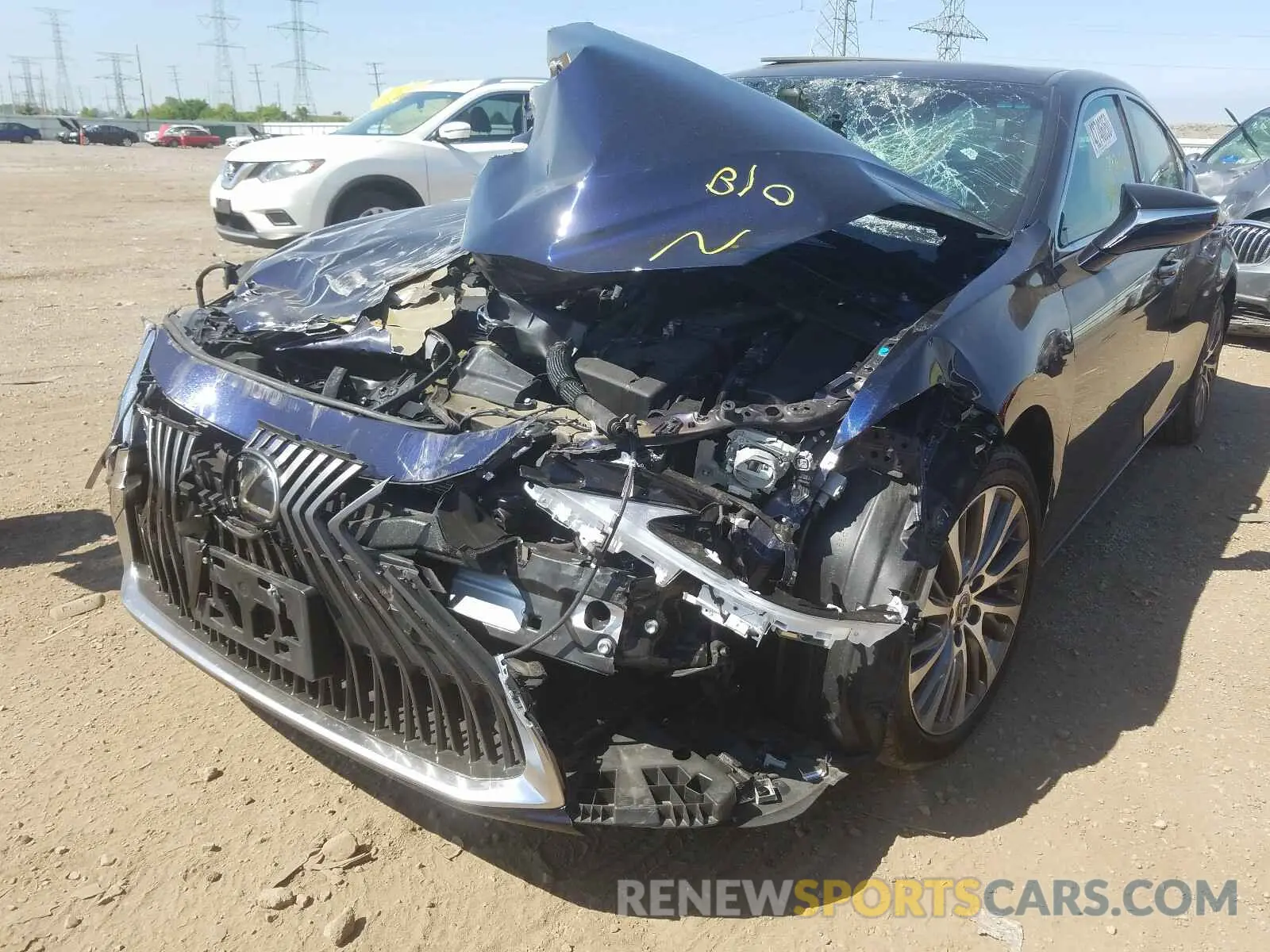 2 Photograph of a damaged car 58ABZ1B15KU013062 LEXUS ES350 2019