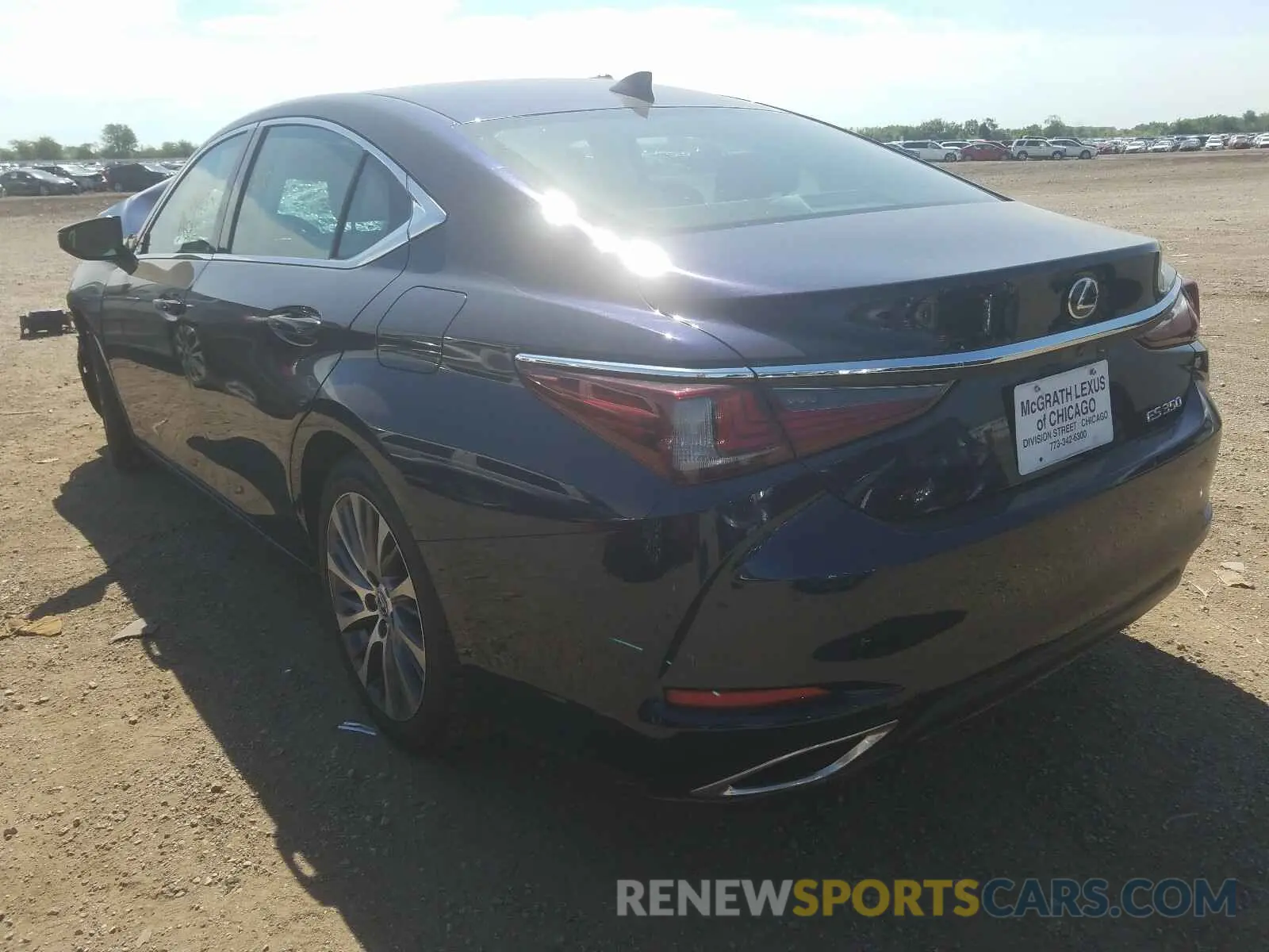 3 Photograph of a damaged car 58ABZ1B15KU013062 LEXUS ES350 2019