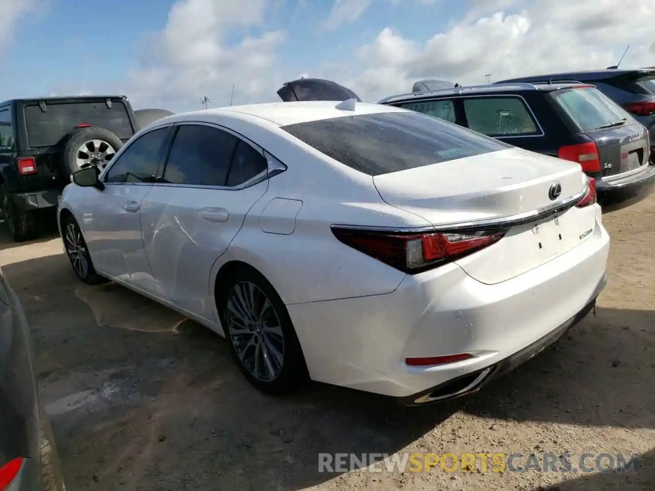 3 Photograph of a damaged car 58ABZ1B15KU021761 LEXUS ES350 2019