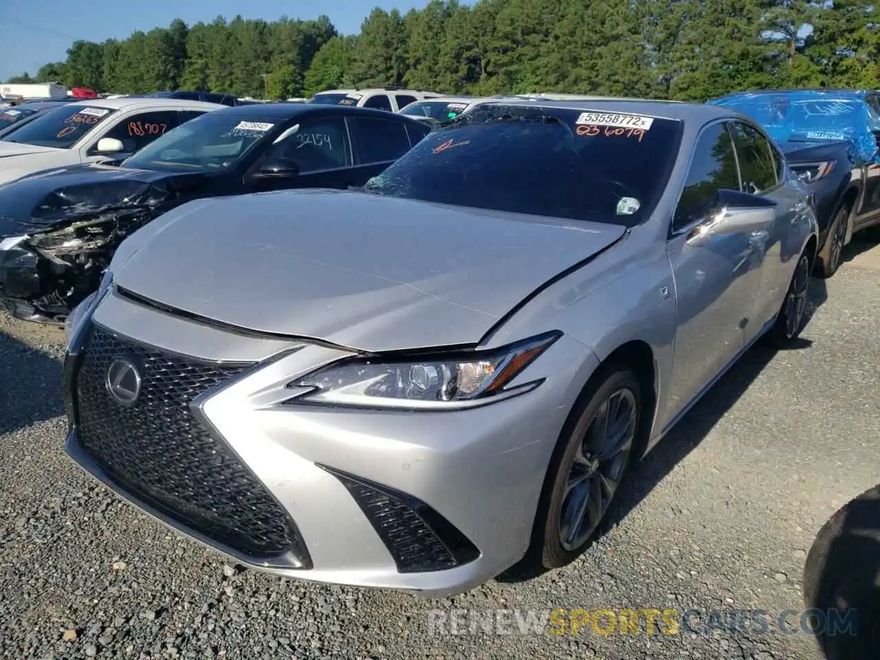 2 Photograph of a damaged car 58ABZ1B15KU036079 LEXUS ES350 2019