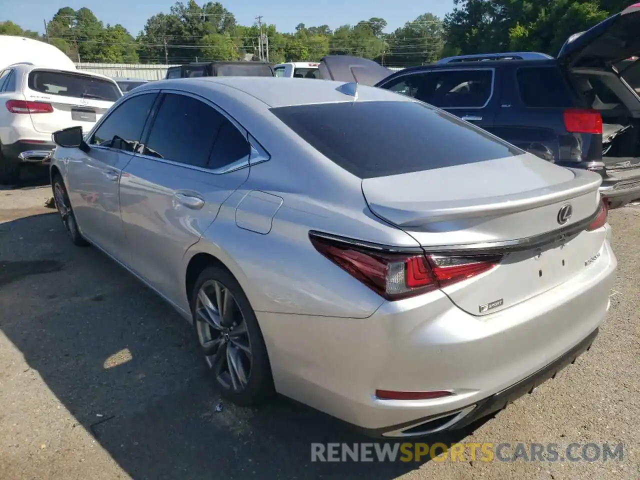 3 Photograph of a damaged car 58ABZ1B15KU036079 LEXUS ES350 2019