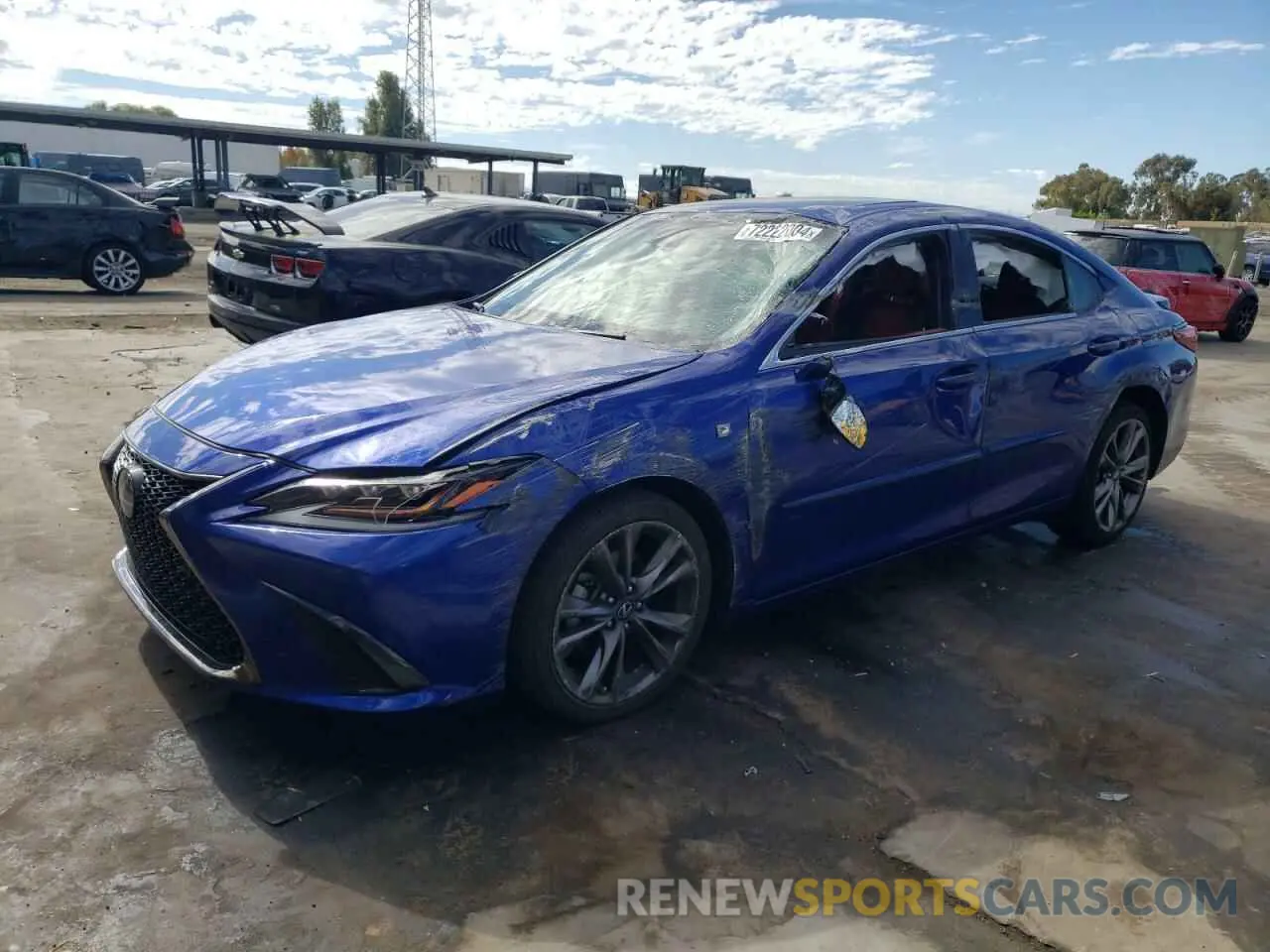 1 Photograph of a damaged car 58ABZ1B16KU008405 LEXUS ES350 2019