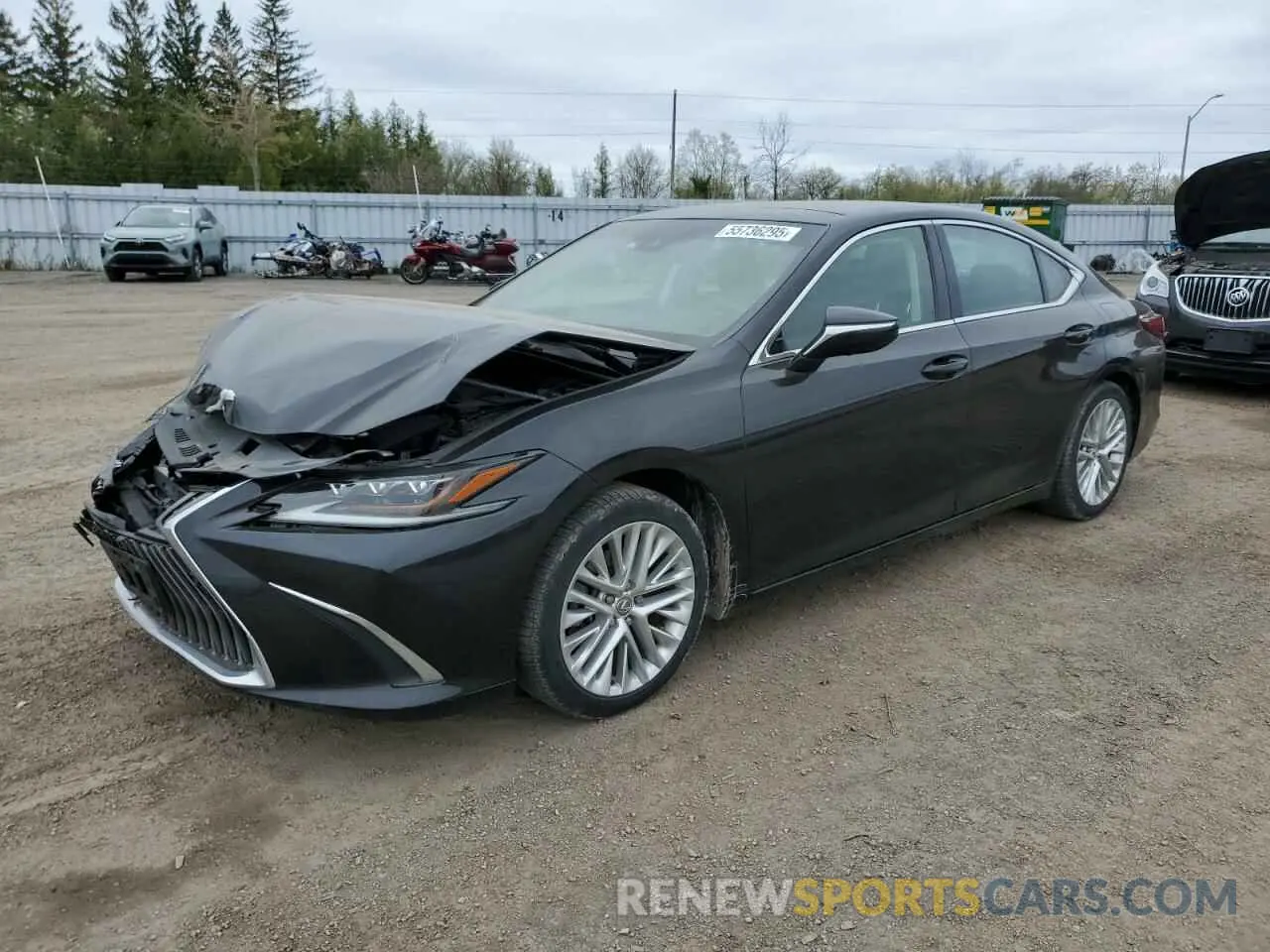 1 Photograph of a damaged car 58ABZ1B16KU017024 LEXUS ES350 2019