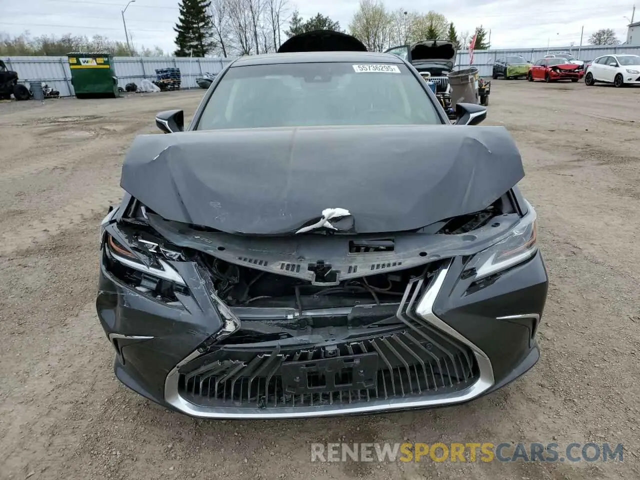 5 Photograph of a damaged car 58ABZ1B16KU017024 LEXUS ES350 2019