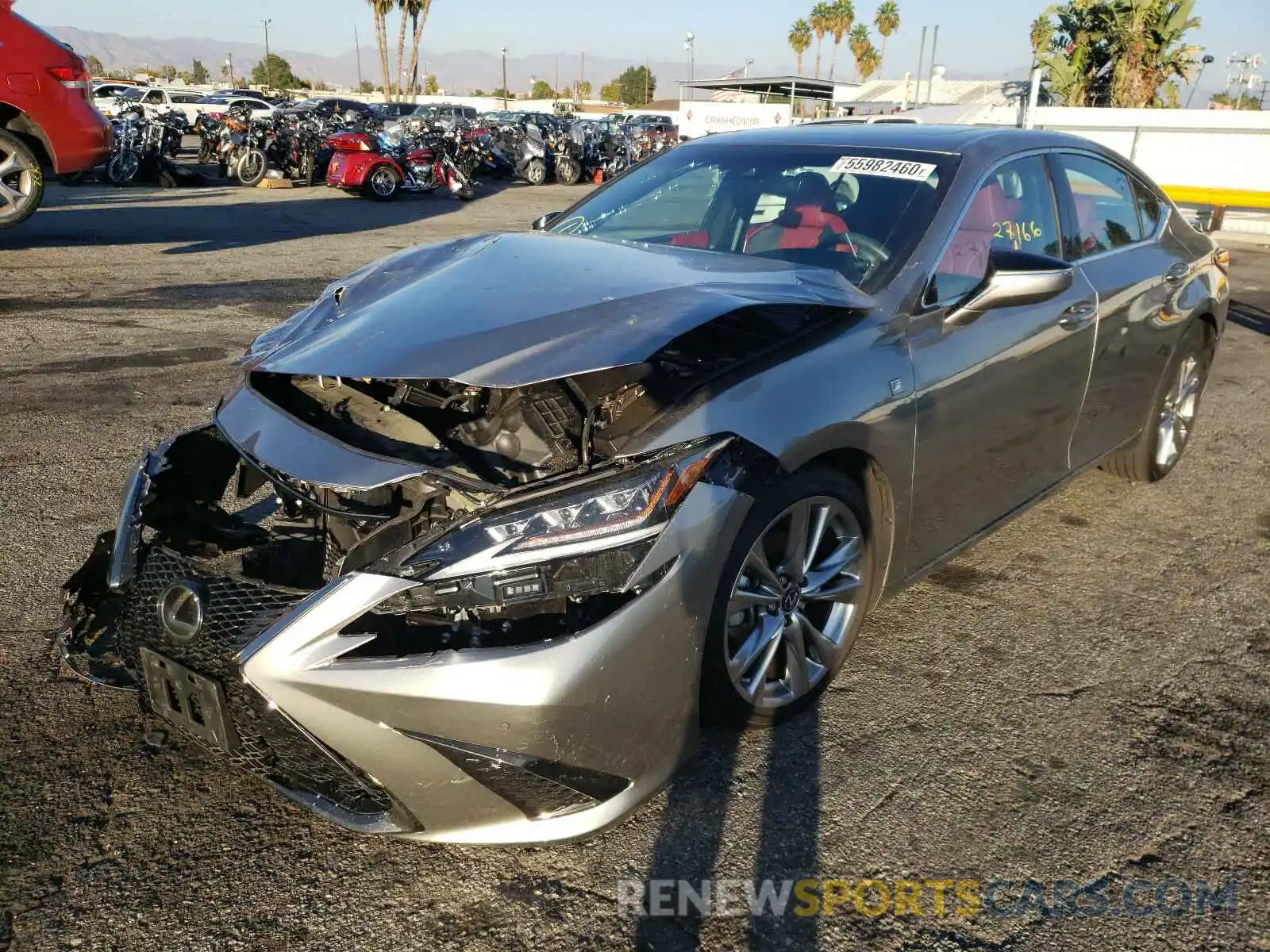 2 Photograph of a damaged car 58ABZ1B16KU027374 LEXUS ES350 2019