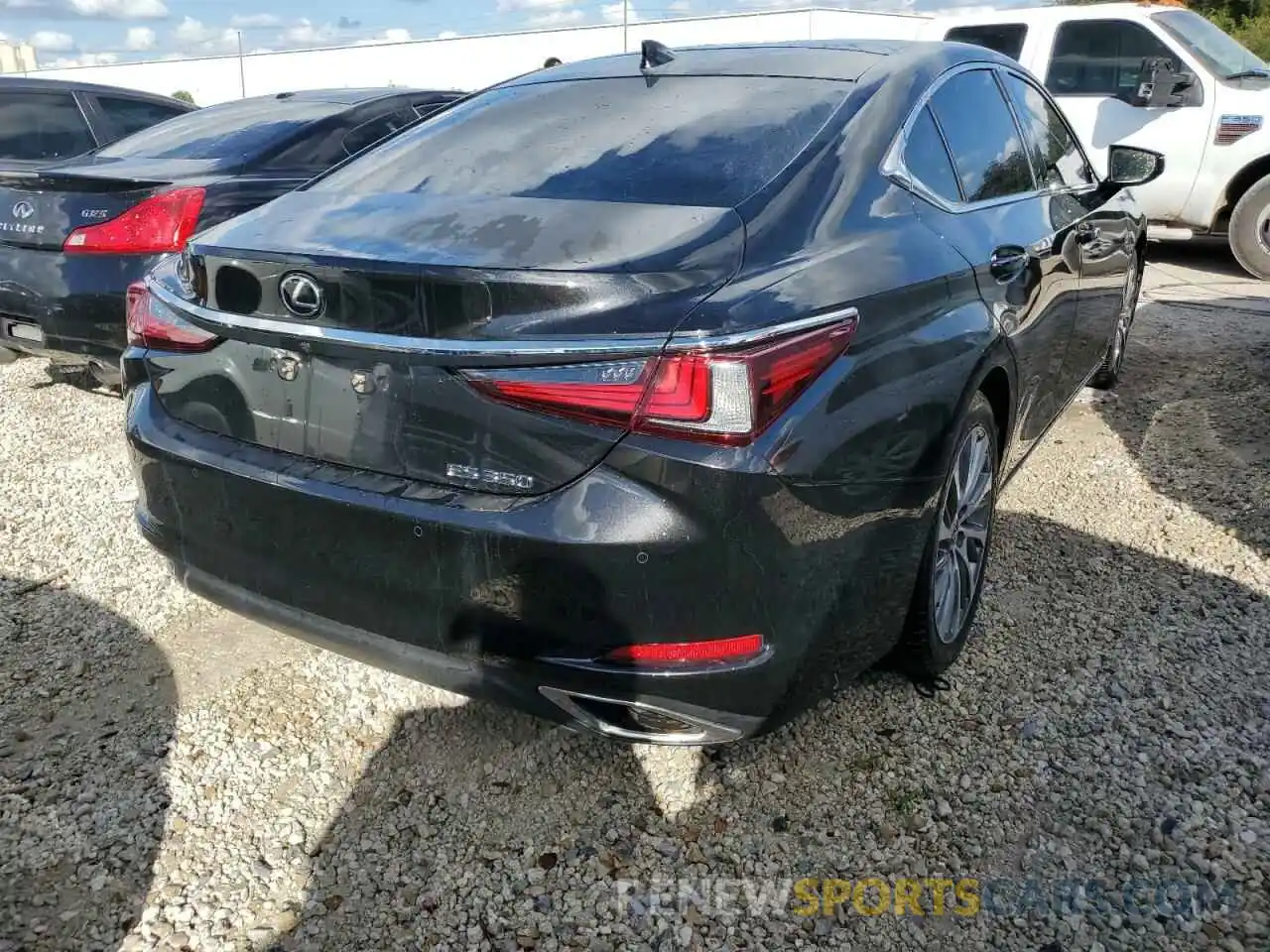 4 Photograph of a damaged car 58ABZ1B16KU027701 LEXUS ES350 2019