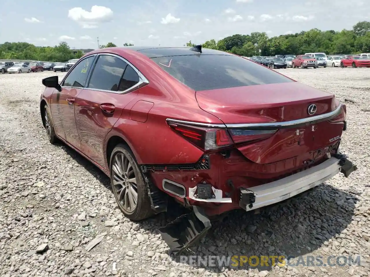 3 Photograph of a damaged car 58ABZ1B16KU027777 LEXUS ES350 2019