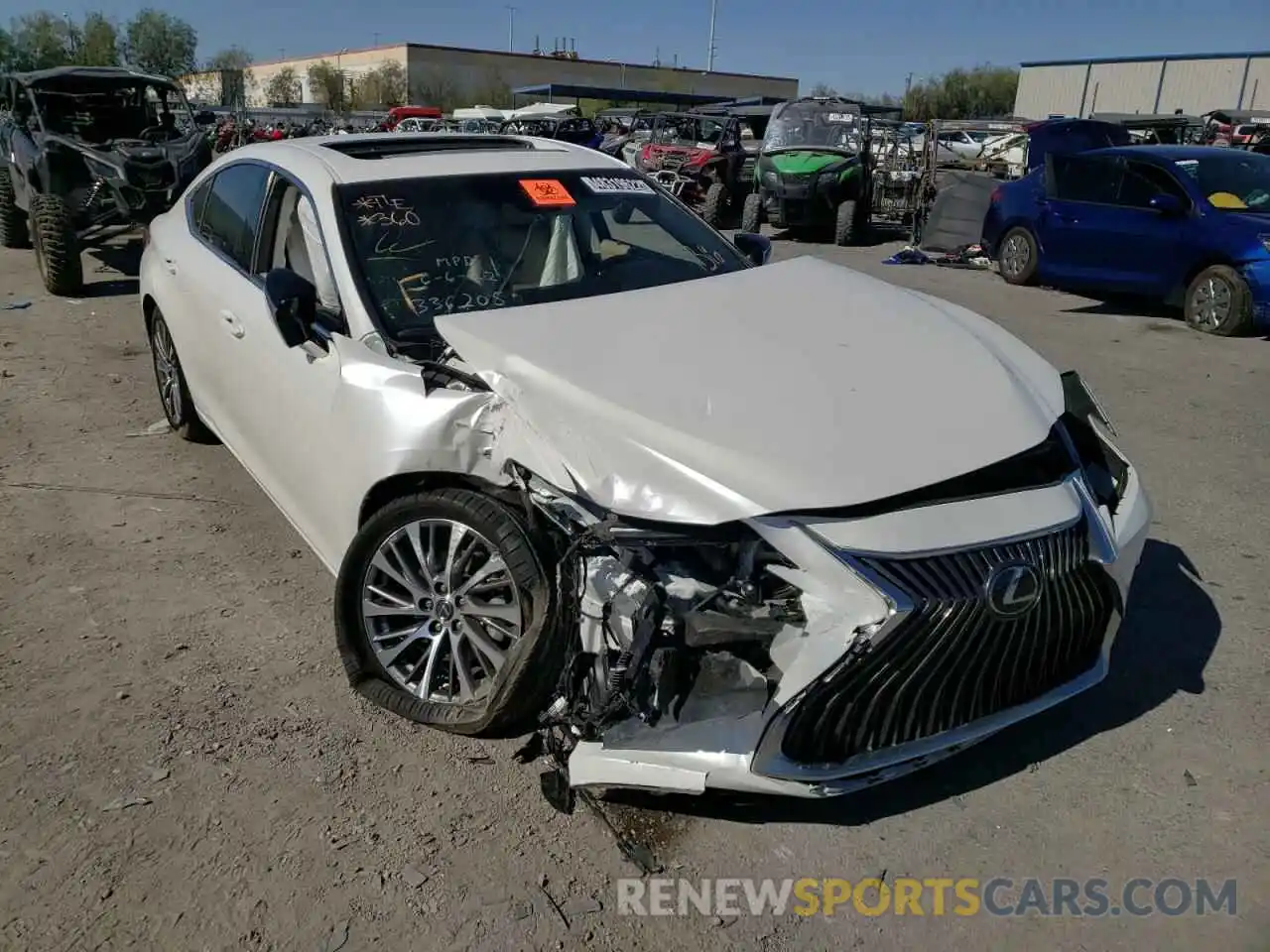 1 Photograph of a damaged car 58ABZ1B16KU028301 LEXUS ES350 2019