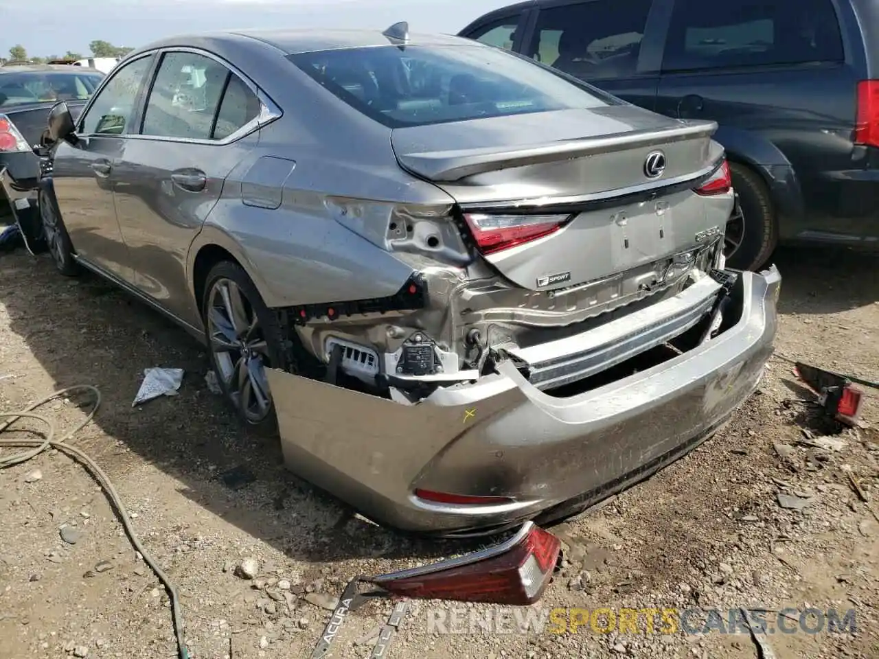 3 Photograph of a damaged car 58ABZ1B16KU033093 LEXUS ES350 2019