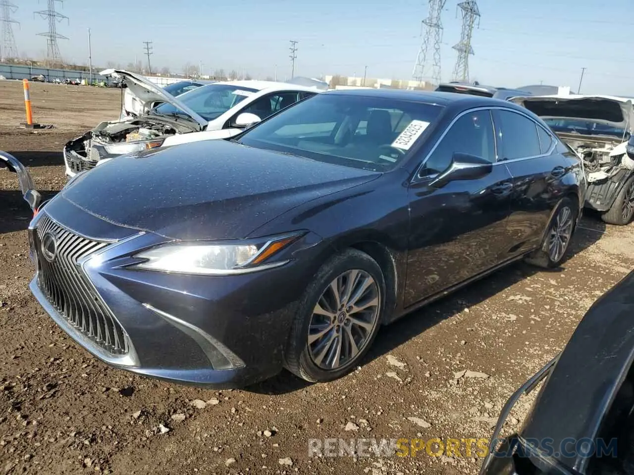 1 Photograph of a damaged car 58ABZ1B16KU039248 LEXUS ES350 2019